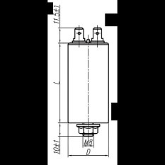 KES 16uF/450Vac kond.rozruchowy MK