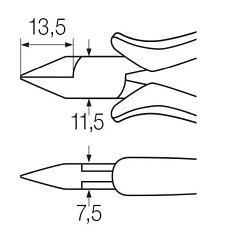 Szcypce boczne bez fazy 411304 ESD nr 26821